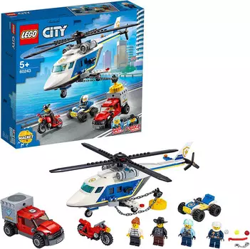 Конструктор Lego city police погоня на полицейском вертолёте арт60243