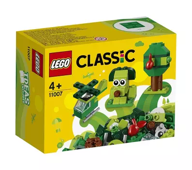 Конструктор Lego classic зелёный набор для конструирования арт11007