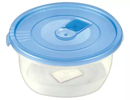 Контейнер д/СВЧ круглый с клапаном 0.8л