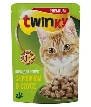 Корм д/кошек TWINKY / ТЧН! с кроликом 100г