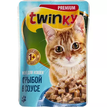 Корм д/кошек TWINKY / ТЧН! с рыбой 100г