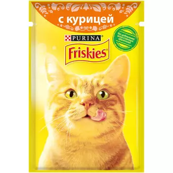 Корм д/взрослых кошек Friskies с курицей в подливе 85г