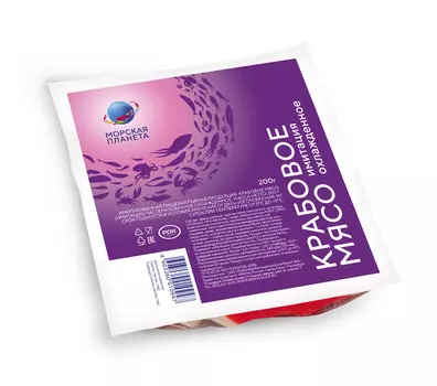 Крабовое мясо Морская планета 200г