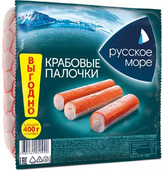 Крабовые палочки Русское Море 400г