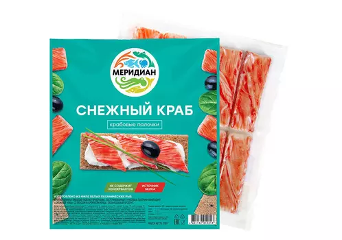 Крабовые палочки Снежный краб Меридиан 200г