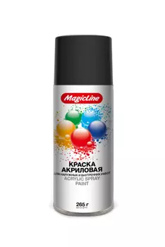Краска черная матовая (265г) №010