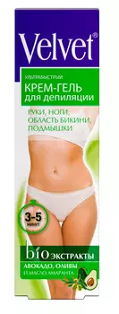 Крем-гель д/депиляции Velvet ультрабыстрый 125мл