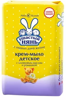Крем-мыло Ушастый Нянь с оливковым маслом и ромашкой 90г