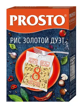 Крупа рис PROSTO золотой дуэт 8х62,5г