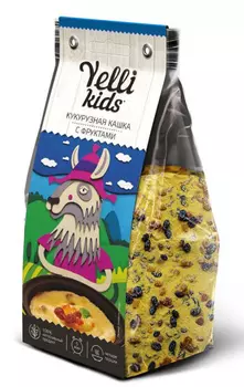 Кукурузная кашка Yelli Kids с фруктами 120г