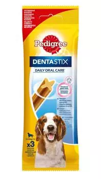Лакомство д/собак Pedigree Denta Stix 77г