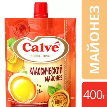 Майонез Calve Классический 50% 400г д/п