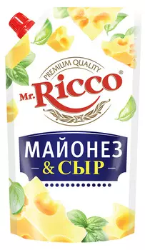 Майонез Mr.Ricco майонез &amp; сыр 50% 375г д/п