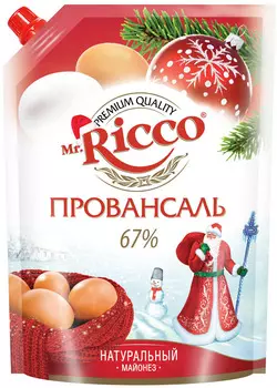 Майонез Mr.Ricco провансаль 67% 800мл д/п