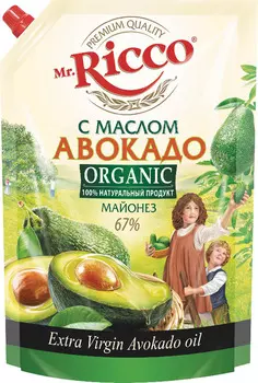 Майонез Mr.Ricco с маслом авокадо 67% 800мл д/п