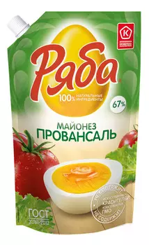 Майонез Ряба провансаль 67% 744г/791 мл д/п