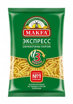 Макароны Макфа Экспресс спиральки 400г
