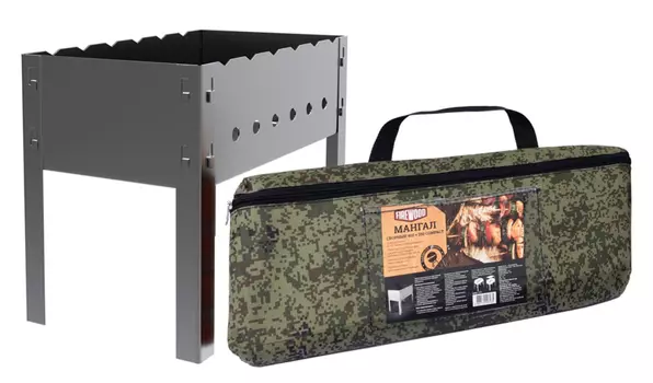Мангал сборный Fire wood Compact 400х250мм в сумке