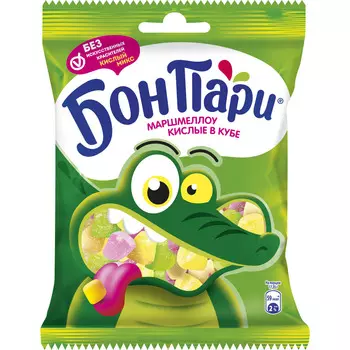 Маршмеллоу Кислые в кубе Бон Пари 65г