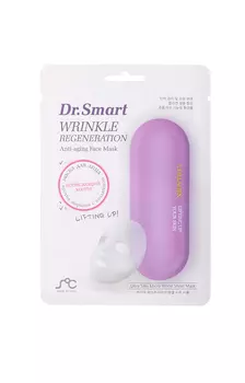 Маска д/лица Dr. Smart тканевая против морщин с коллагеном саше