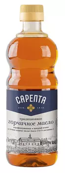 Масло горчичное Сарепта нерафинированное коричневое фасованное бутылка 0,5л пэт