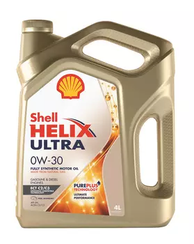 Масло моторное Shell Helix синтетическое Shell ultra ect C2/C3 0W30 4л