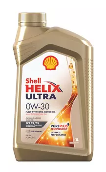 Масло моторное Shell Helix синтетическое Shell ultra ect C2/C3 0W30 1л
