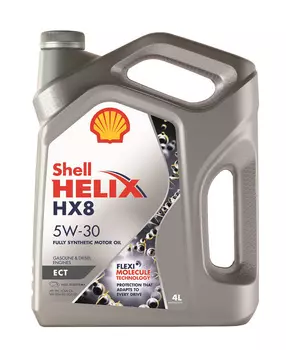 Масло моторное синтетическое Shell Helix HX8 ЕСТ 5W/30 4л