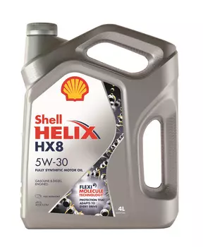 Масло моторное синтетическое shell helix нх8 5w/30 4л