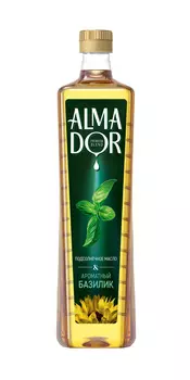 Масло подсолнечное Almador с ароматом базилика 0,79л