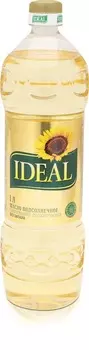 Масло подсолнечное Ideal рафинированное дезодорированное 1л