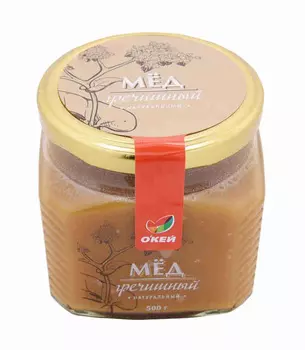 Мед натуральный монофлорный гречишный ОКЕЙ стекло 500г