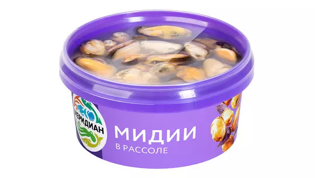 Мидии в рассоле Меридиан 180г
