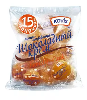 Мини-маффины Kovis с кремом шоколадным 470г Раменский