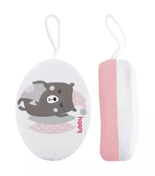 Мочалка LUBBY арт5525 с махрой поролон хлопок