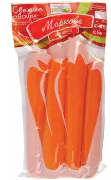 Морковь отварная 500г упак