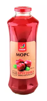 Морс ОКЕЙ брусничный 0,75л ст/б