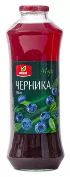 Морс ОКЕЙ черничный 0,75л ст/б