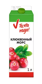 Морс ТЧН! клюква 1л т/п