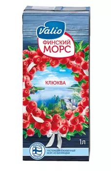 Морс Valio клюква 1л т/п