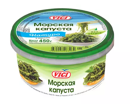 Морская капуста в маринаде (без уксуса) Натуро Vici 450г