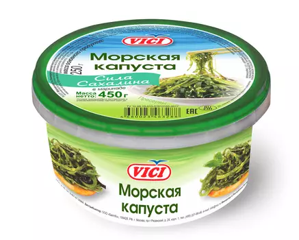 Морская капуста в маринаде Сила Сахалина Vici 450г