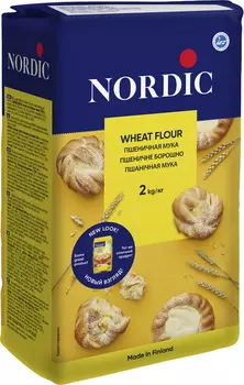 Мука Nordic пшеничная в/с 2кг