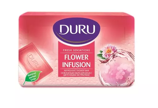 Мыло кусковое Duru Fresh Sensetions Flower Infusion 150г