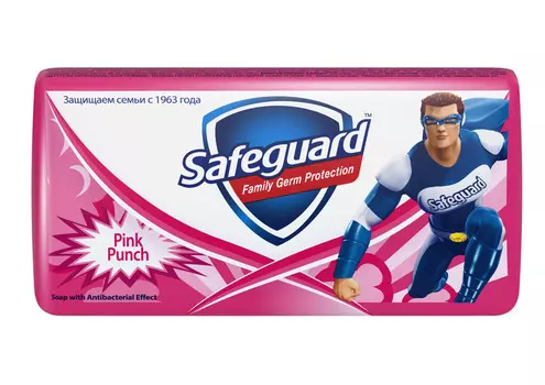 Мыло Safeguard подростковое Взрыв розового 90г 3+