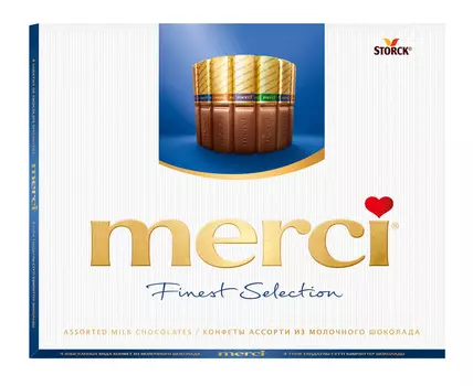Набор конфет Merci ассорти молочный шоколад 250г