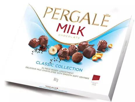 Набор конфет Pergale из молочного шоколада 187г