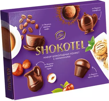 Набор конфет с начинками Шокотель 180г Konti