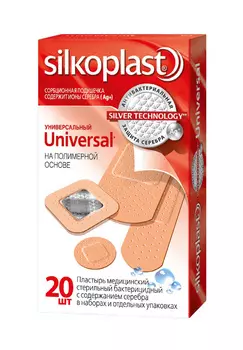 Пластырь набор Silkoplast universal 20шт