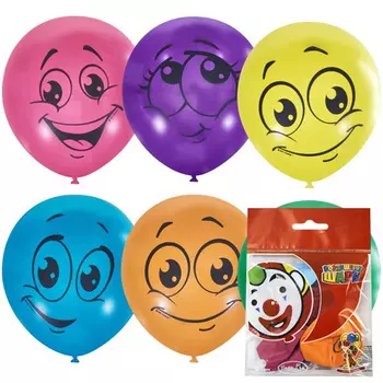 Набор шаров улыбки 12/30см 5шт